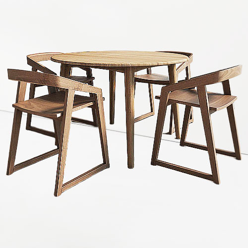 میز و صندلی تمام چوب
