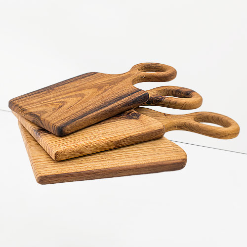 تخته سرو چوبی دسته دار بانیپال با طراحی ساده و مستطیلی